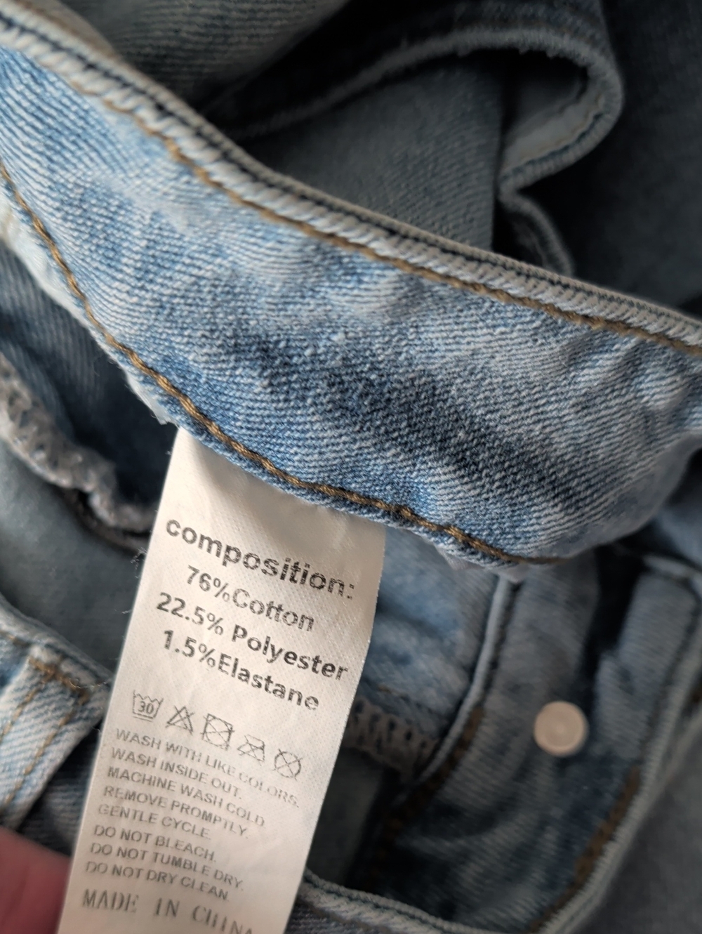 Light Blue Distressed Women’s Jeans - Picture 8 of 13